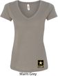 Ladies US Army Bottom Print V-neck