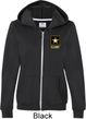 Ladies US Army Pocket Print Full Zip Hoodie