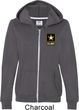 Ladies US Army Pocket Print Full Zip Hoodie
