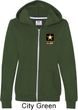 Ladies US Army Pocket Print Full Zip Hoodie