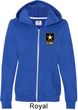 Ladies US Army Pocket Print Full Zip Hoodie
