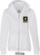 Ladies US Army Pocket Print Full Zip Hoodie