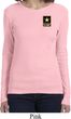 Ladies US Army Pocket Print Long Sleeve