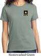 Ladies US Army Pocket Print T-shirt