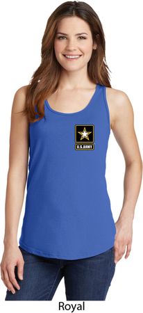 Ladies US Army Pocket Print Tank Top