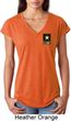 Ladies US Army Pocket Print Tri Blend V-neck