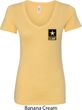 Ladies US Army Pocket Print V-neck Shirt