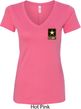 Ladies US Army Pocket Print V-neck Shirt