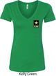 Ladies US Army Pocket Print V-neck Shirt