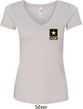 Ladies US Army Pocket Print V-neck Shirt