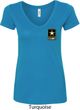 Ladies US Army Pocket Print V-neck Shirt