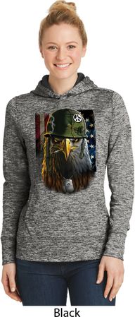 Ladies USA Hoodie American Eagle Dry Wicking Hoody