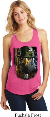 Ladies USA Tank Top American Eagle Racerback