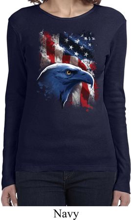 Ladies USA Tee American Icon Long Sleeve