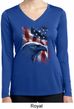 Ladies USA Tee American Icon Moisture Wicking Long Sleeve