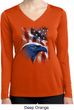 Ladies USA Tee American Icon Moisture Wicking Long Sleeve