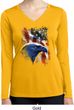 Ladies USA Tee American Icon Moisture Wicking Long Sleeve