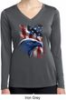 Ladies USA Tee American Icon Moisture Wicking Long Sleeve