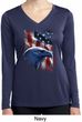 Ladies USA Tee American Icon Moisture Wicking Long Sleeve