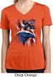 Ladies USA Tee American Icon Moisture Wicking V-neck