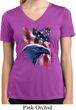 Ladies USA Tee American Icon Moisture Wicking V-neck