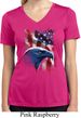 Ladies USA Tee American Icon Moisture Wicking V-neck