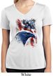Ladies USA Tee American Icon Moisture Wicking V-neck
