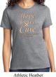 Ladies Uterine Cancer Awareness Hope Love Cure T-shirt