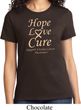 Ladies Uterine Cancer Awareness Hope Love Cure T-shirt