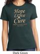 Ladies Uterine Cancer Awareness Hope Love Cure T-shirt