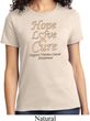 Ladies Uterine Cancer Awareness Hope Love Cure T-shirt