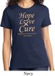 Ladies Uterine Cancer Awareness Hope Love Cure T-shirt