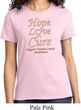 Ladies Uterine Cancer Awareness Hope Love Cure T-shirt