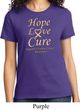 Ladies Uterine Cancer Awareness Hope Love Cure T-shirt