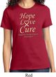 Ladies Uterine Cancer Awareness Hope Love Cure T-shirt