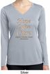 Ladies Uterine Cancer Hope Love Cure Dry Wicking Long Sleeve