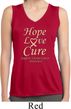 Ladies Uterine Cancer Hope Love Cure Dry Wicking Sleeveless Shirt