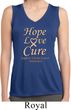 Ladies Uterine Cancer Hope Love Cure Dry Wicking Sleeveless Shirt