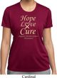Ladies Uterine Cancer Hope Love Cure Dry Wicking T-shirt