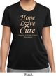 Ladies Uterine Cancer Hope Love Cure Dry Wicking T-shirt
