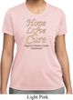 Ladies Uterine Cancer Hope Love Cure Dry Wicking T-shirt