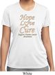 Ladies Uterine Cancer Hope Love Cure Dry Wicking T-shirt