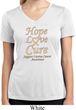 Ladies Uterine Cancer Hope Love Cure Dry Wicking V-neck