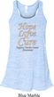 Ladies Uterine Cancer Hope Love Cure Flowy Racerback