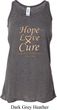 Ladies Uterine Cancer Hope Love Cure Flowy Racerback