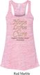 Ladies Uterine Cancer Hope Love Cure Flowy Racerback