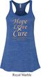 Ladies Uterine Cancer Hope Love Cure Flowy Racerback