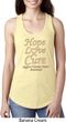 Ladies Uterine Cancer Hope Love Cure Ideal Racerback
