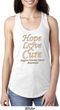 Ladies Uterine Cancer Hope Love Cure Ideal Racerback