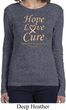 Ladies Uterine Cancer Hope Love Cure Long Sleeve